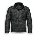 Varen Washed Faux Leather Jacket