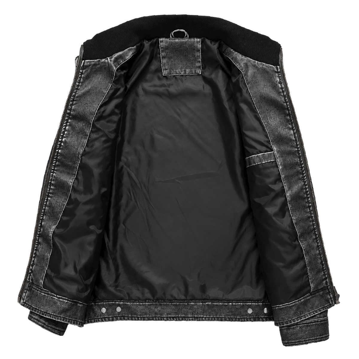 Varen Washed Faux Leather Jacket