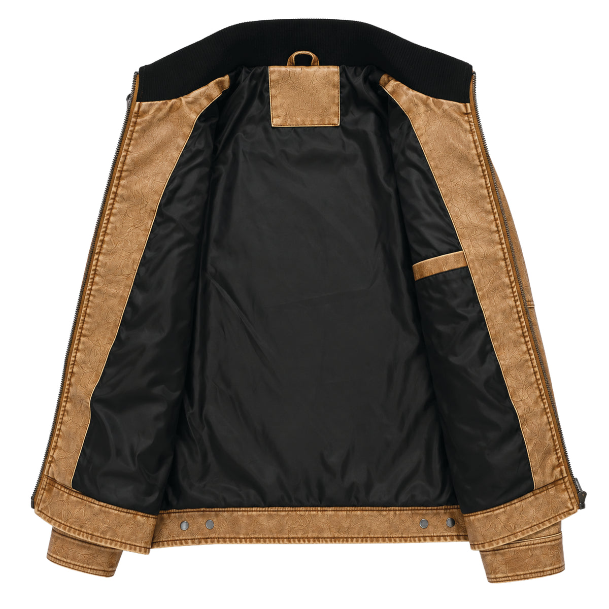 Varen Washed Faux Leather Jacket