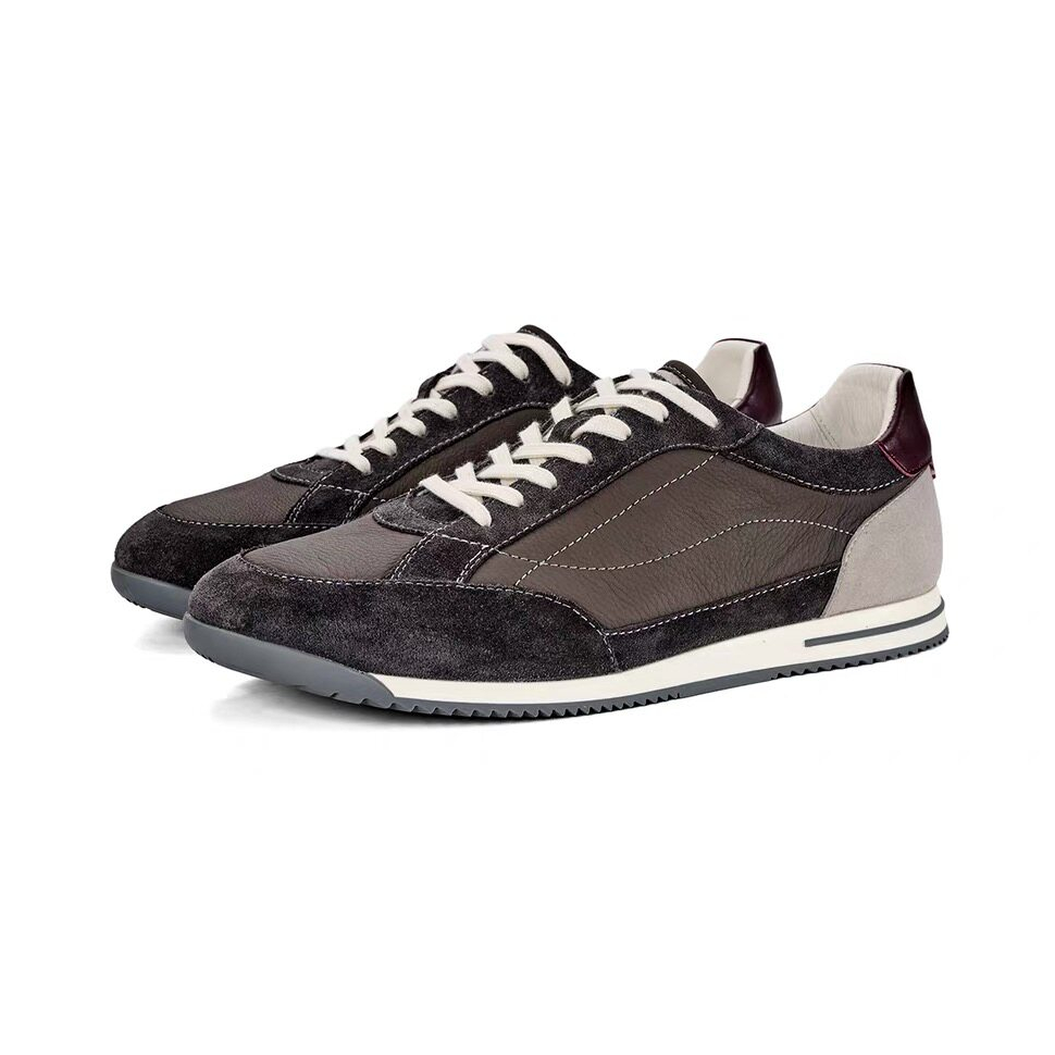 Halden Two-Tone Leather Sneakers