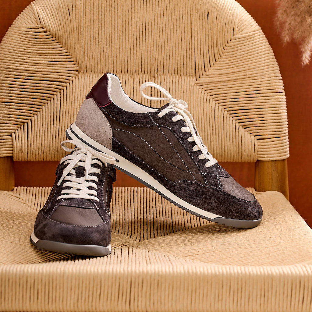 Halden Two-Tone Leather Sneakers