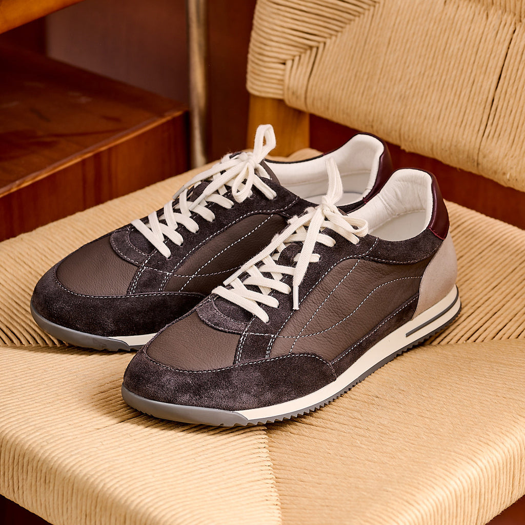 Halden Two-Tone Leather Sneakers
