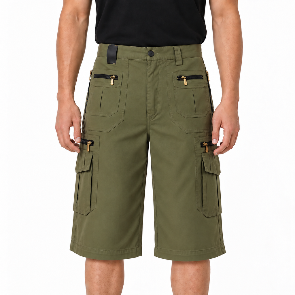 Harbour Long Cotton Cargo Shorts