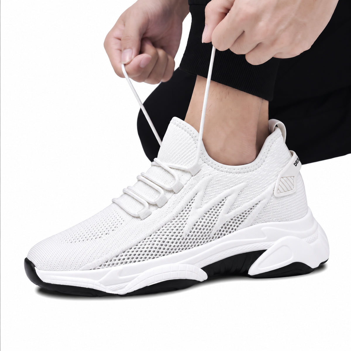 Stature Hidden-Lift Mesh Sneakers
