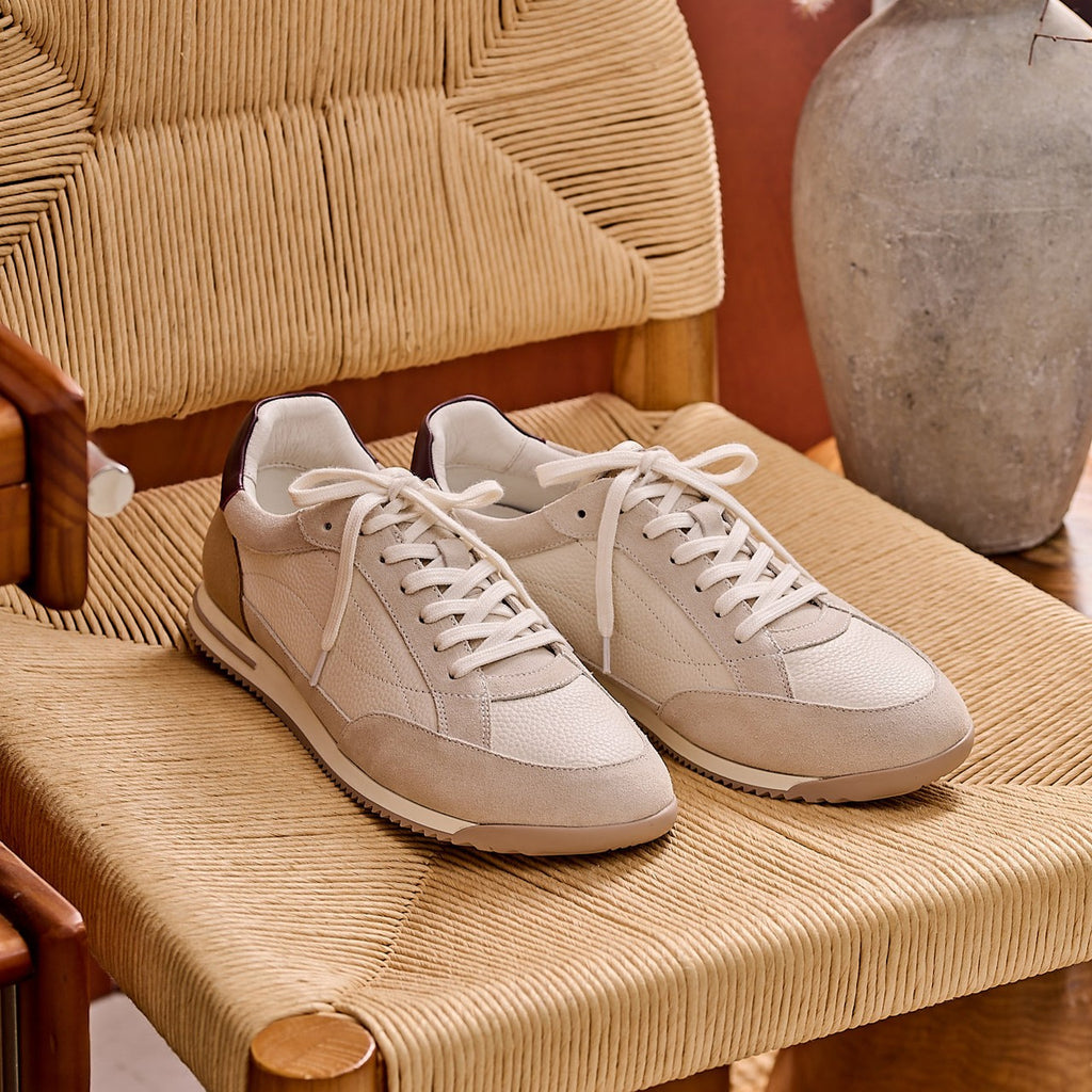 Halden Two-Tone Leather Sneakers
