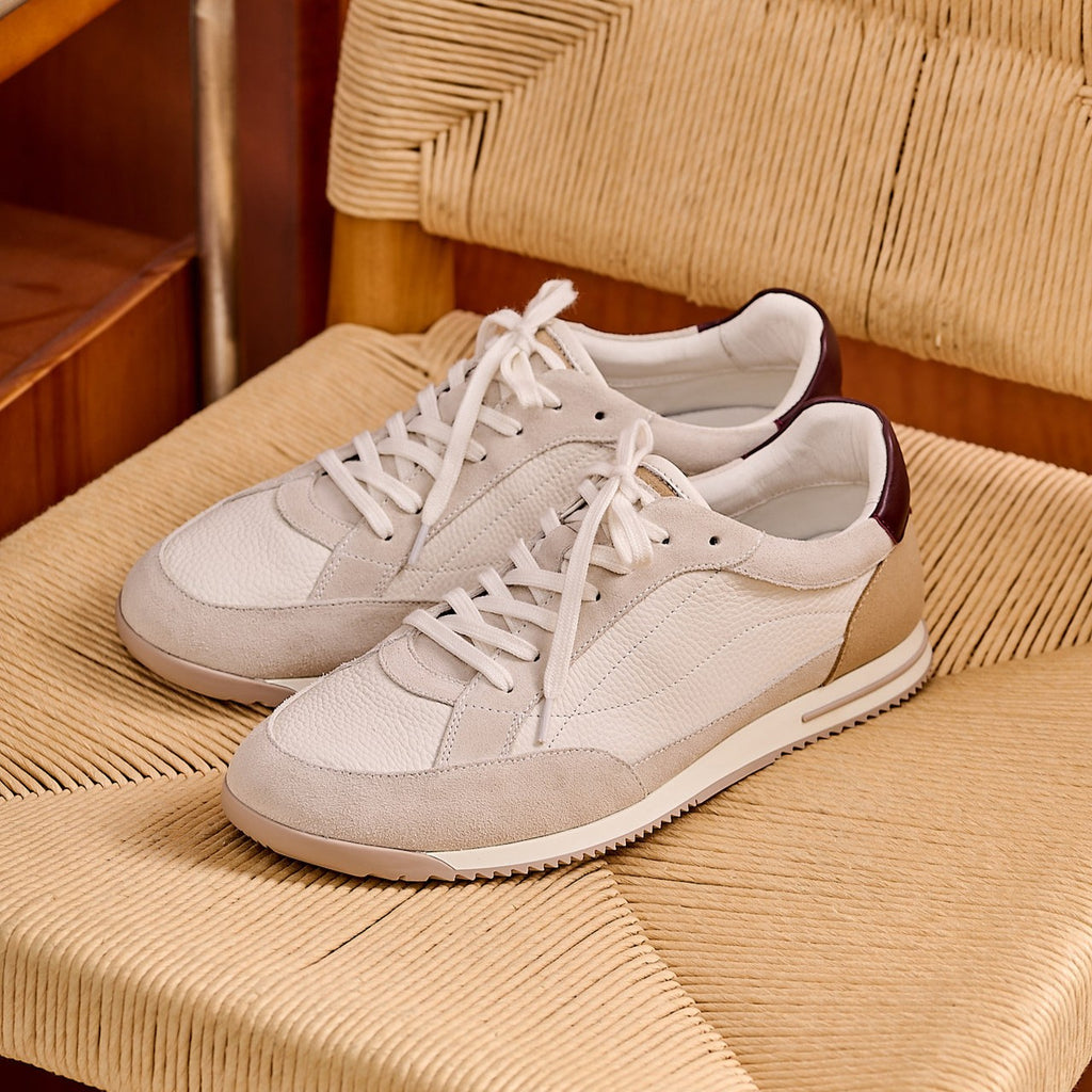Halden Two-Tone Leather Sneakers