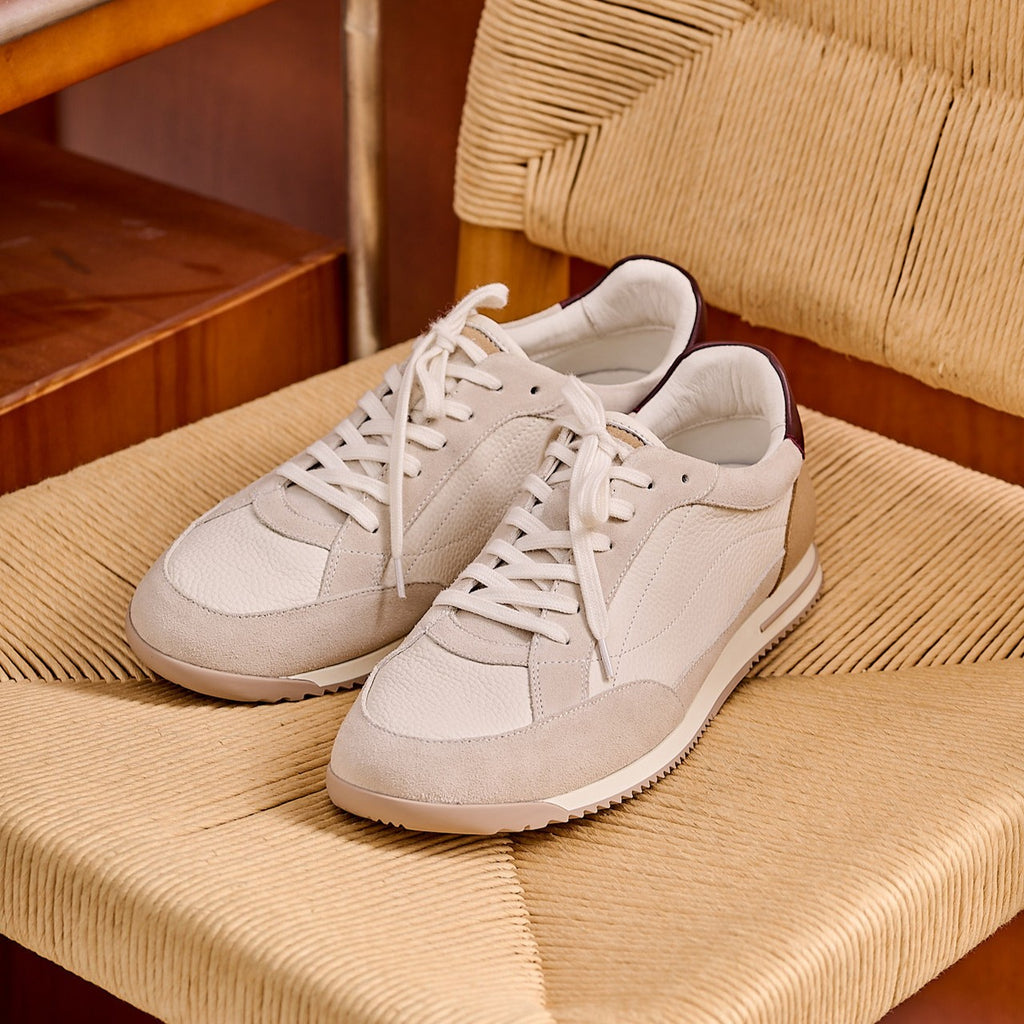 Halden Two-Tone Leather Sneakers