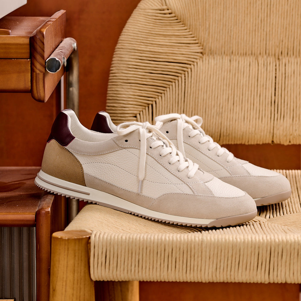 Halden Two-Tone Leather Sneakers